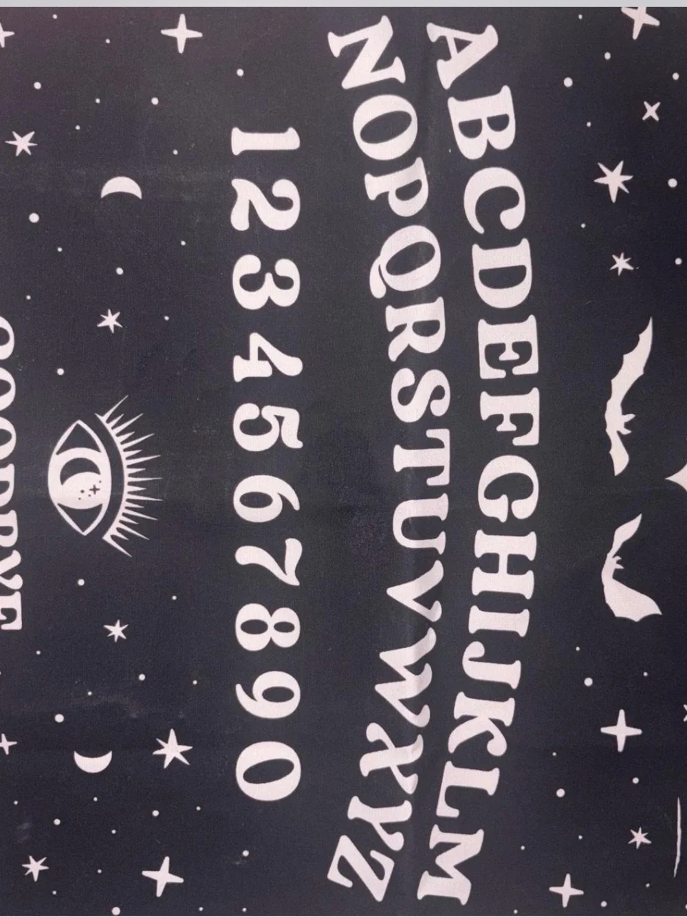 Ouija Alphabet wall tapestry (small)